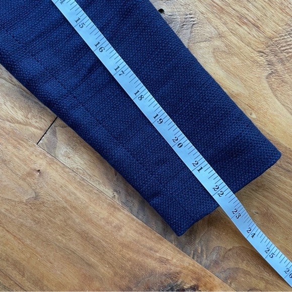 Banana Republic Navy Blue Double Breasted Cotton Blazer with Gold Buttons size 4 - Picture 11 of 14